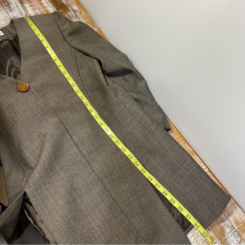 Vintage Christian Dior women's single-button wool blended blazer Jacket Size 8 - Picture 11 of 13